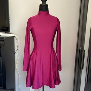 Blackmilk warm long sleeve cheerleader dress berry